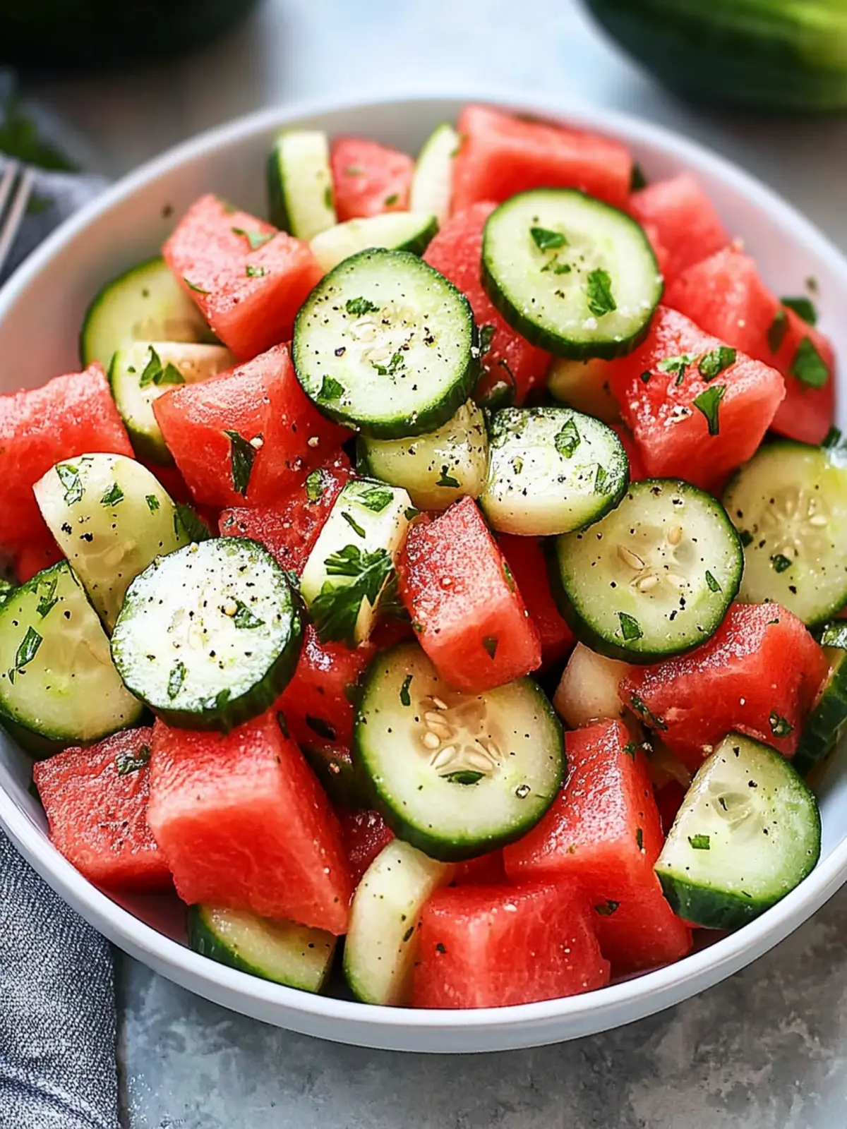 Zesty Watermelon Cucumber Salad Recipe for Refreshing Summer Bliss 5 Watermelon Cucumber Salad Recipe