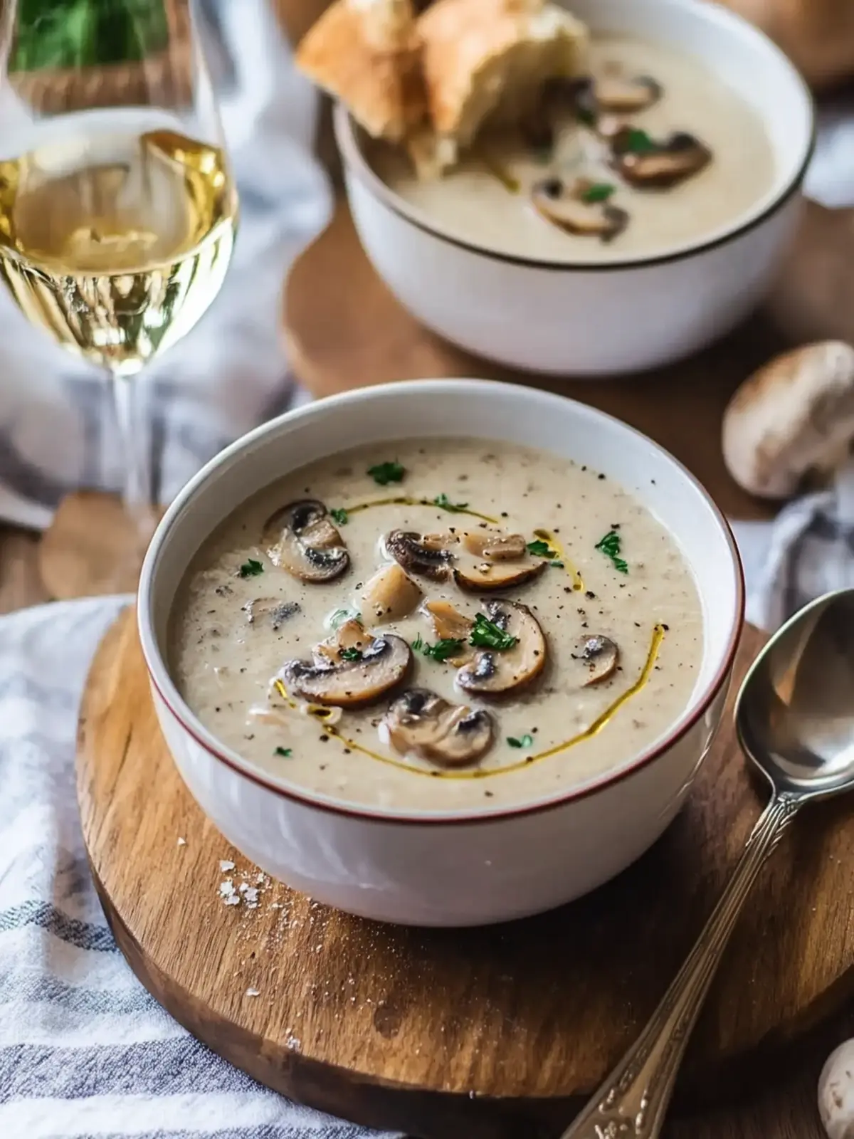 Classic Cream of Mushroom Soup That's Comfort in a Bowl 3 Classic Cream of Mushroom Soup