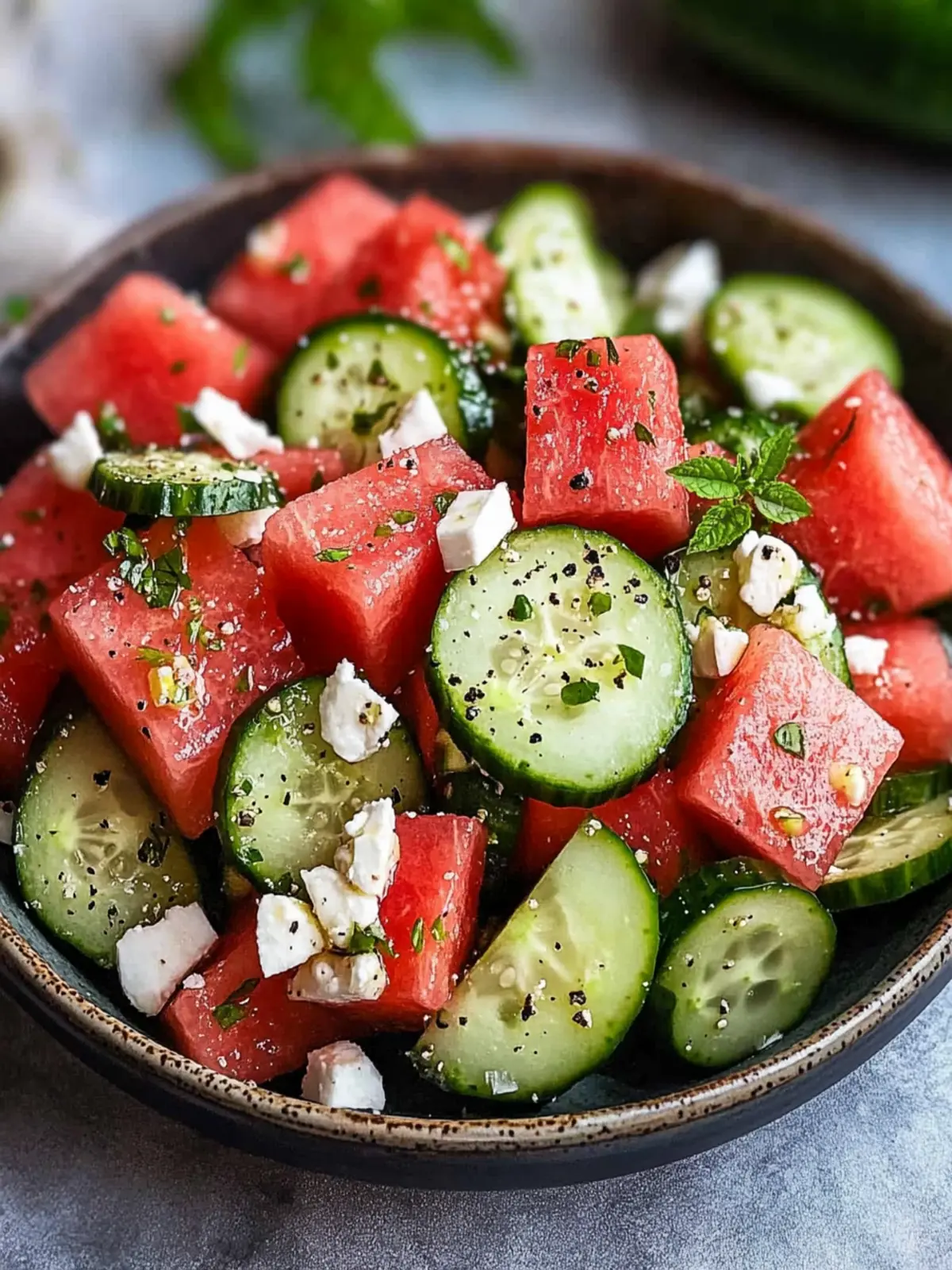 Zesty Watermelon Cucumber Salad Recipe for Refreshing Summer Bliss 2 Watermelon Cucumber Salad Recipe