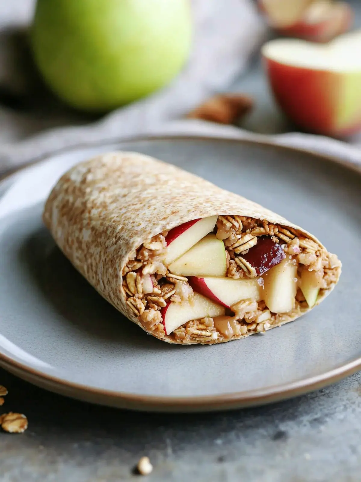 Granola Crunch Apple-Peanut Butter Sandwich Wraps You'll Love 3 Granola Crunch Apple-Peanut Butter Sandwich Wraps
