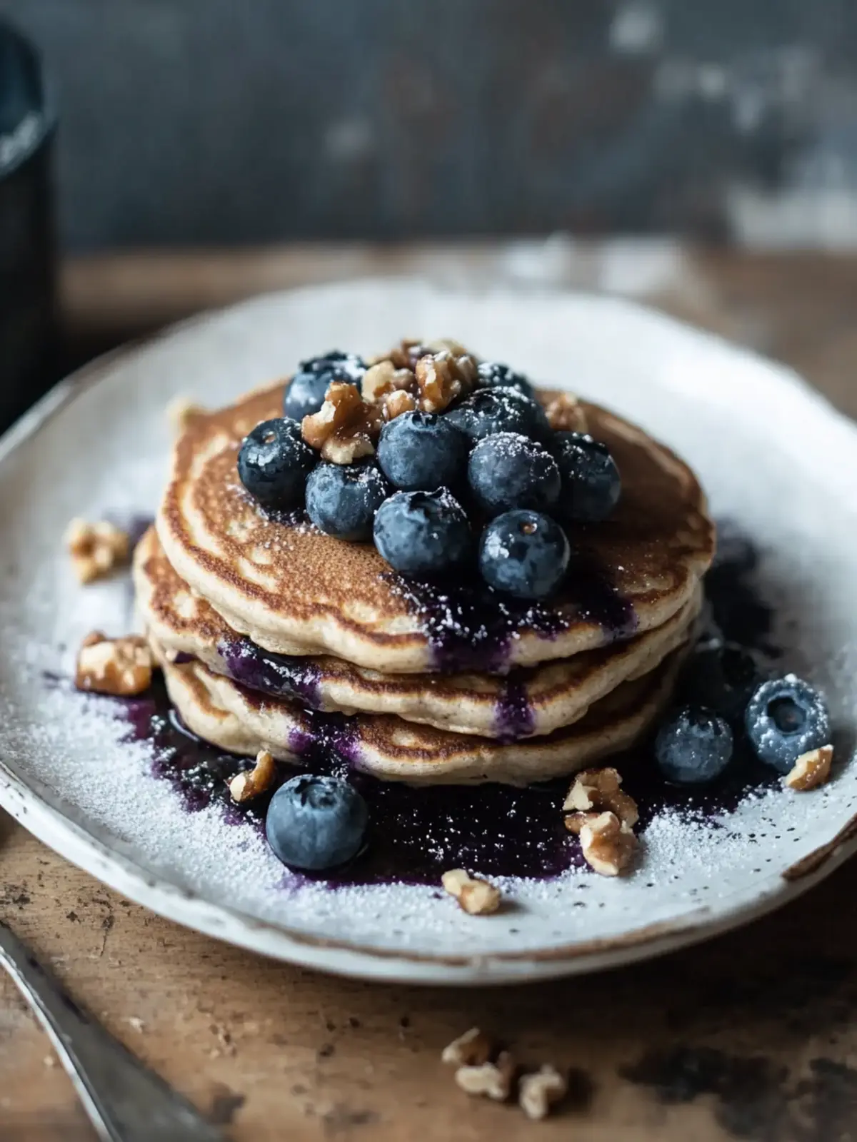 Delicious Blueberry-Walnut Pancakes for Guilt-Free Mornings 4 Blueberry-Walnut Pancakes