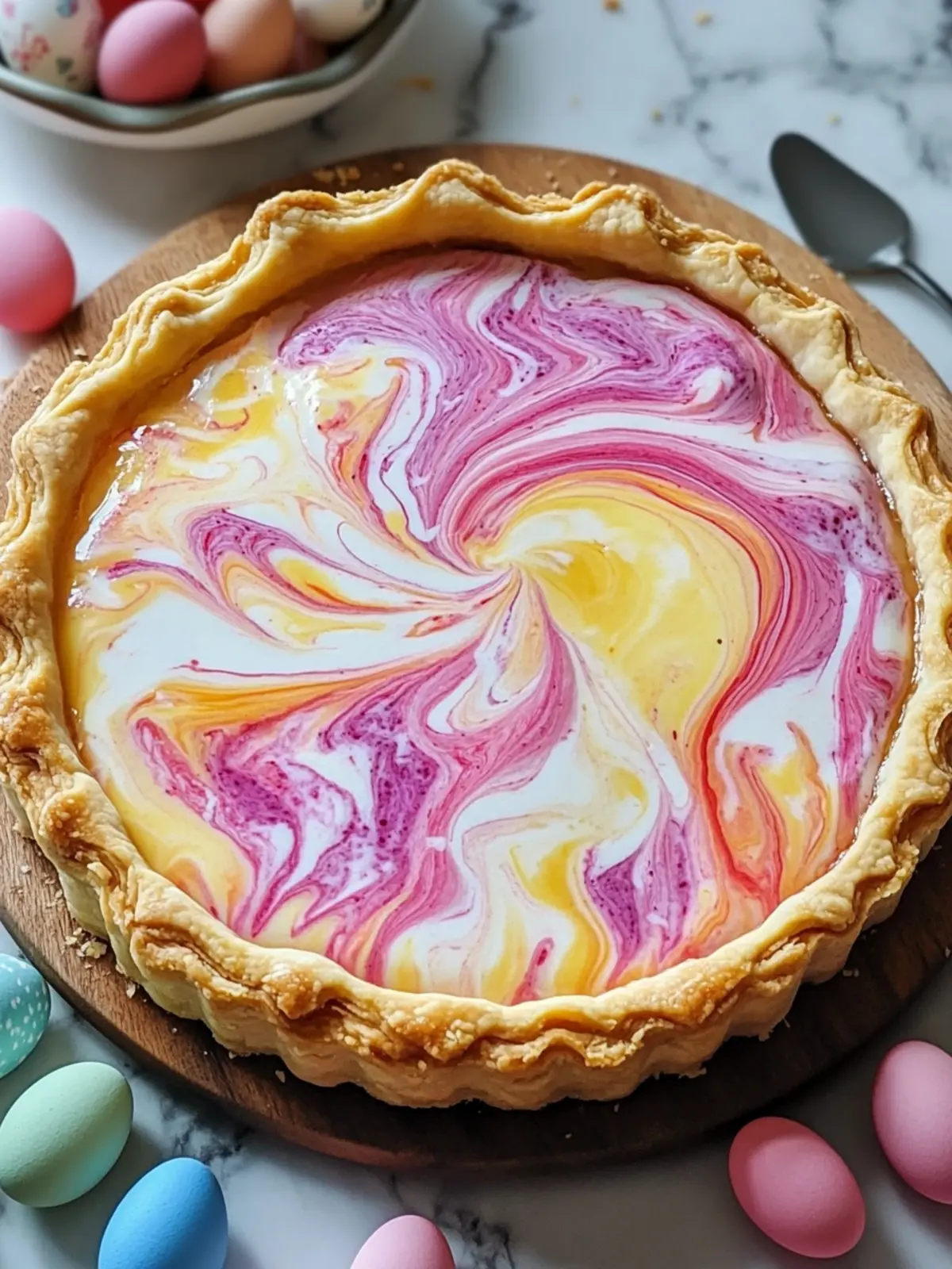 Easter Swirl Pie: A Charming No-Bake Delight for Spring 2 Easter Swirl Pie