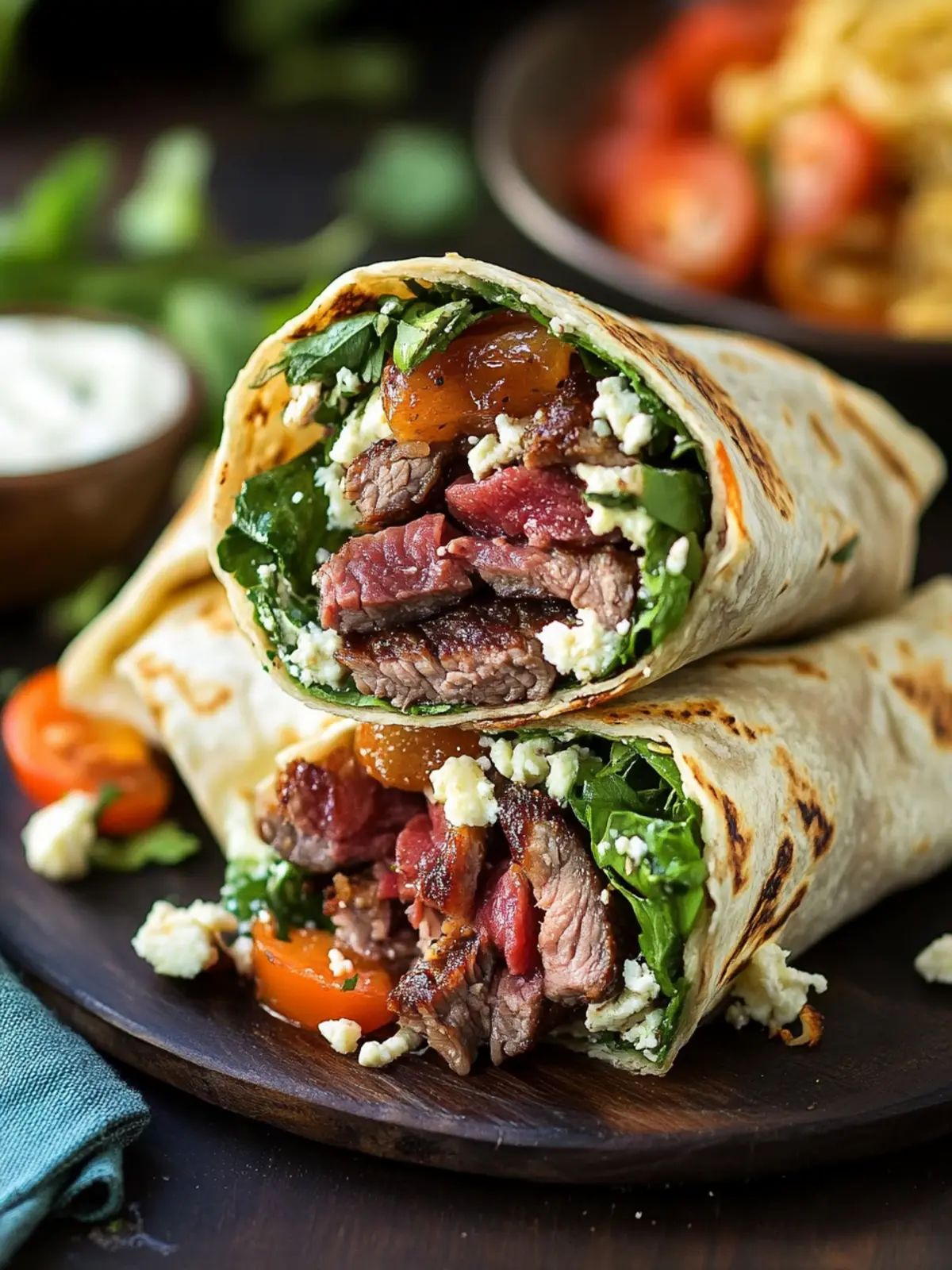 Bacon Steak Wraps with Blue Cheese Bliss in Every Bite 4 Bacon Steak Wraps