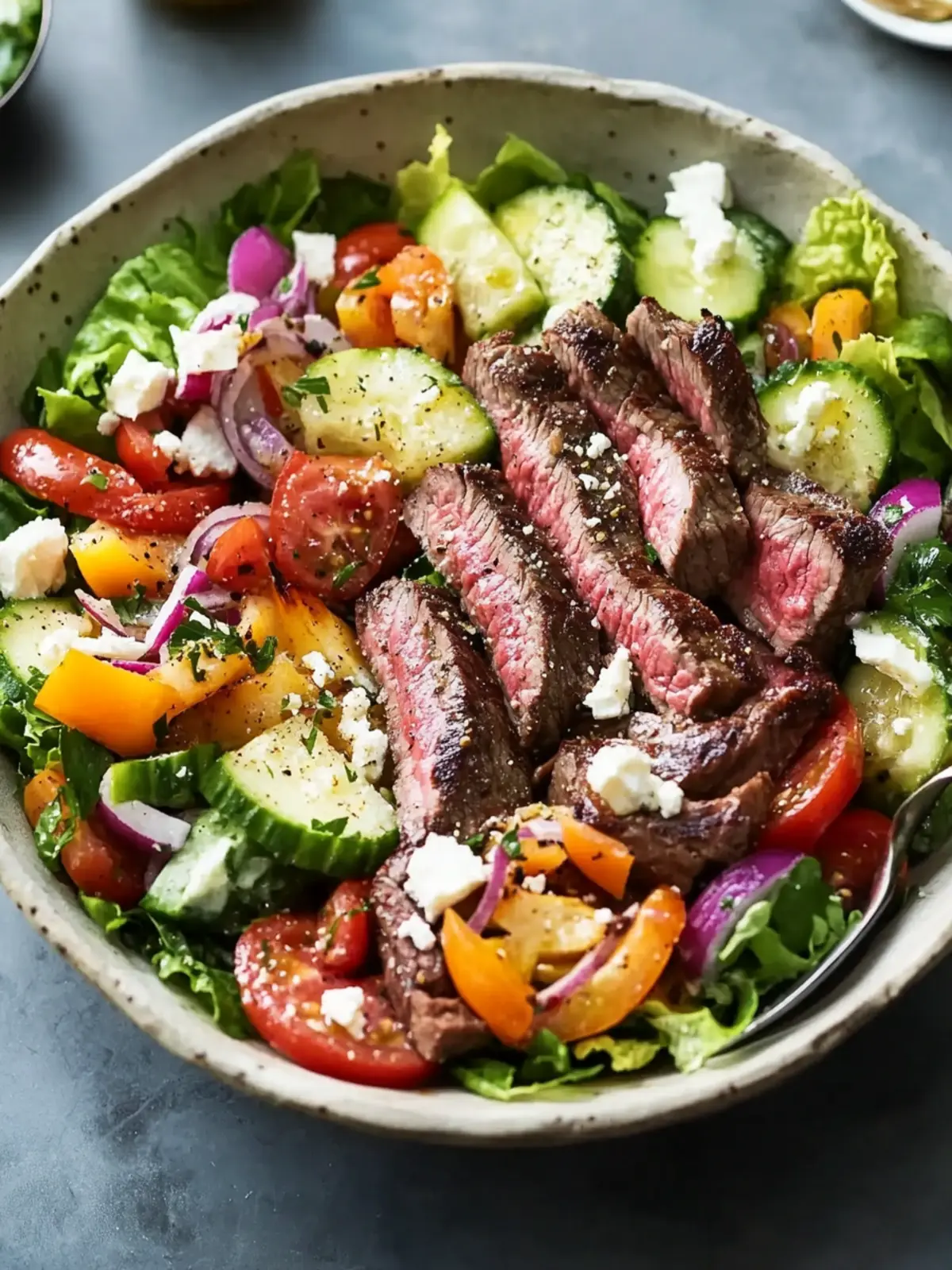 Chopped Greek Salad with Grilled Steak Elevates Summer BBQ 4 Chopped Greek Salad with Grilled Steak Is the Best Thing to Happen to Your Summer BBQ