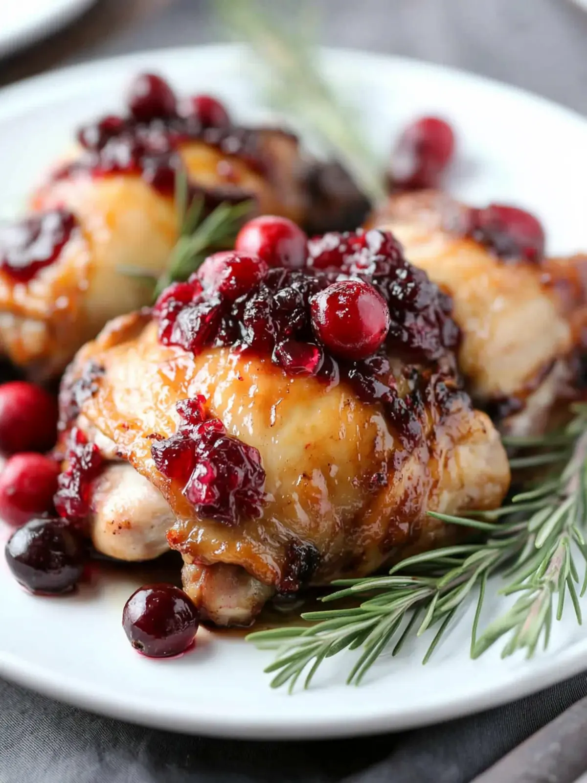 Festive Chicken Thighs with Cranberry Sauce: A Sweet Delight 3 Deliciously Sweet And Festive Chicken Thighs With Cranberry Sauce