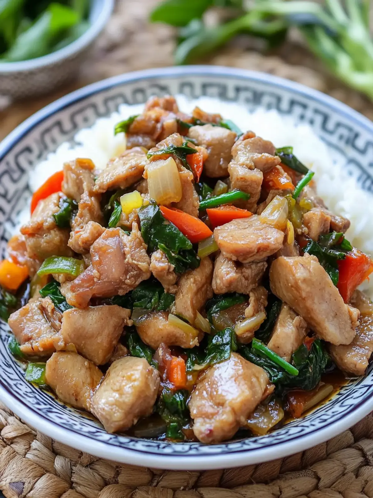 Hmong Meal: Pork & Ginger Stir Fry [Nqaj Npua Kib Ntsug Qhav]