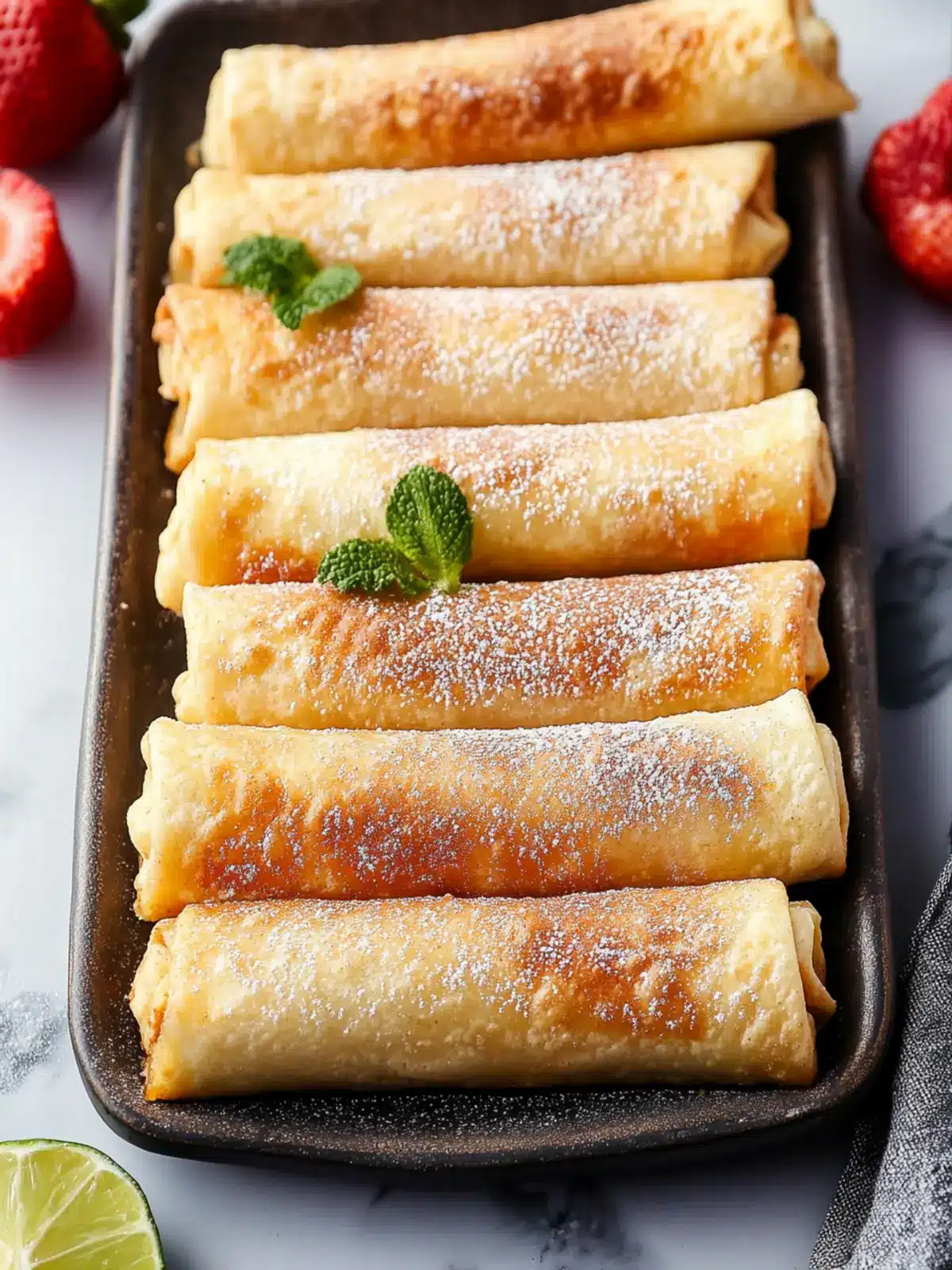 Cheesecake Taquitos: Sweet Bites of Creamy Bliss 4 Cheesecake Taquitos