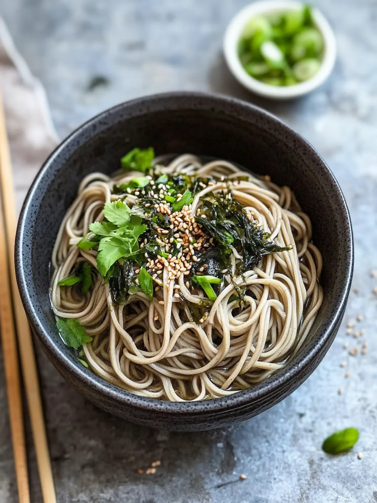Soba Noodles with Seaweed: A Refreshing Healthy Salad 5 Soba Noodles with Seaweed