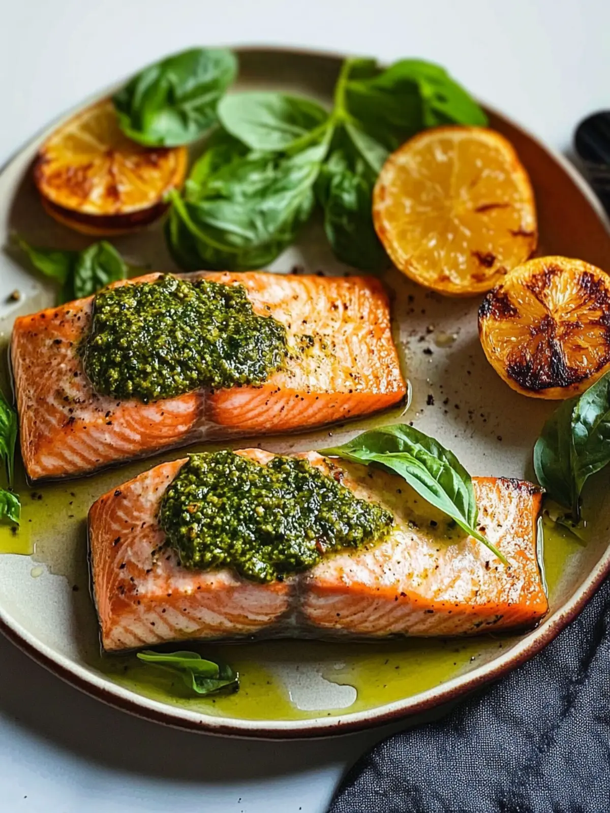 Hey Pesto! Roasted Salmon Fillets for a Flavor Bomb Dinner 2 Hey Pesto! Roasted Salmon Fillets