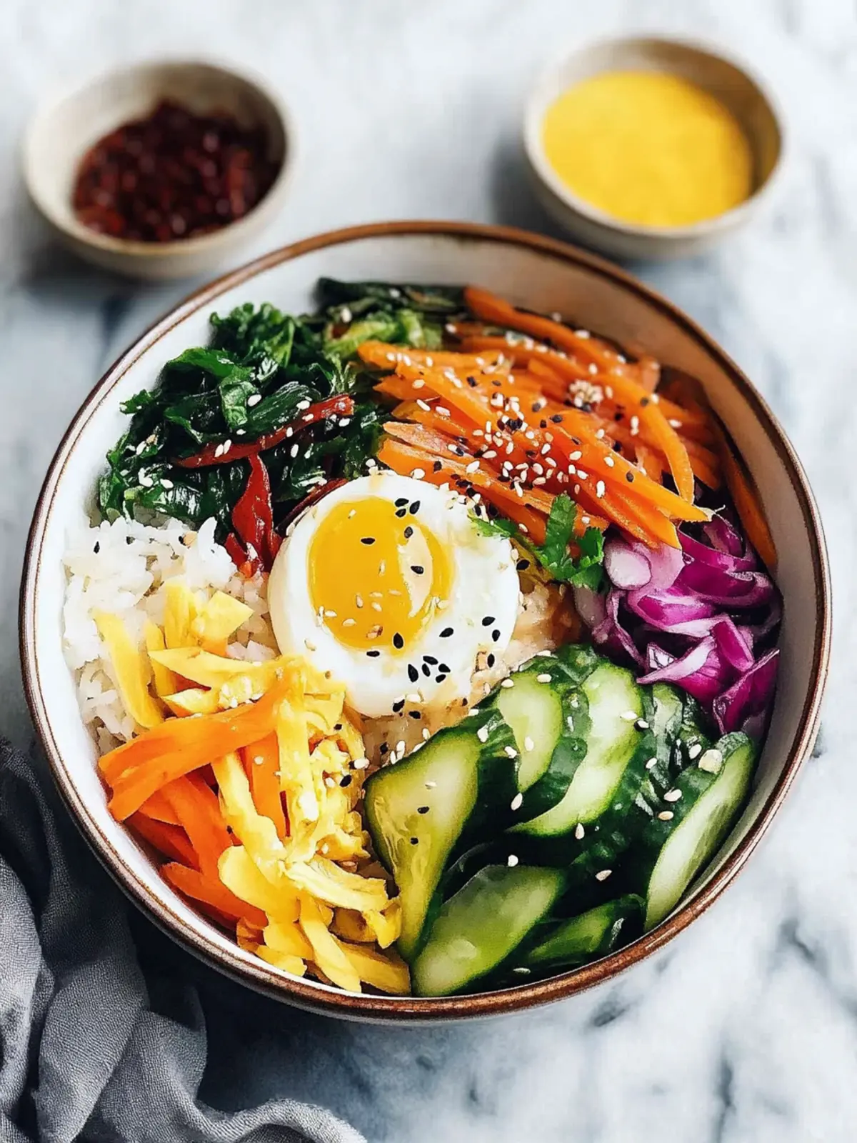 Delicious Healthy Vegan Bibimbap for Effortless Meal Prep 4 Healthy Vegan Bibimbap (Korean Rice Bowl)