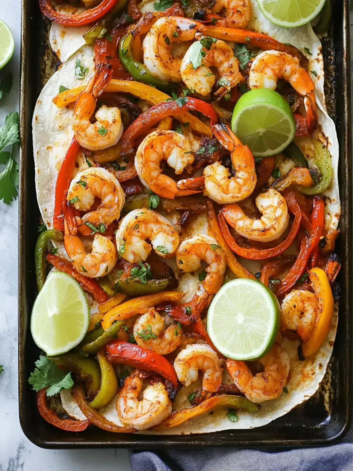 Quick and Flavorful Easy Sheet Pan Shrimp Fajitas Tonight 4 Easy Sheet Pan Shrimp Fajitas