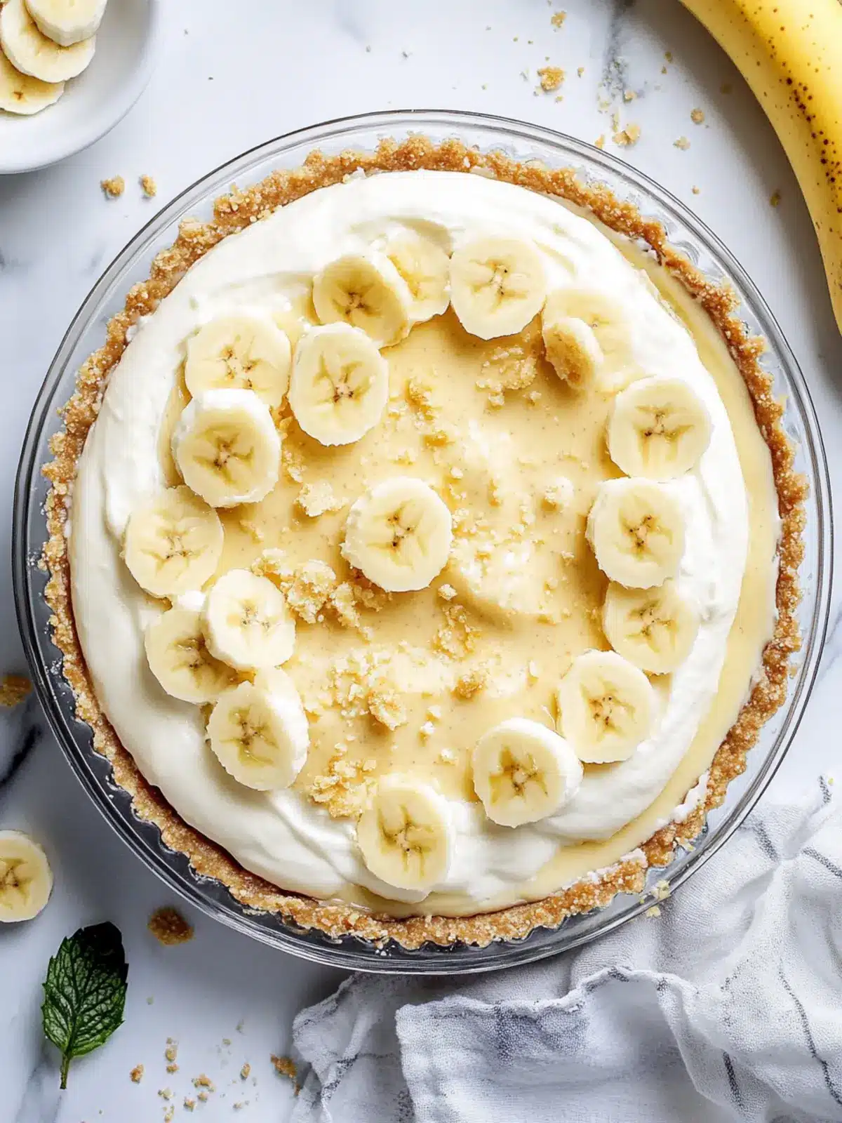 Delicious No-Bake Banana Cream Pie with Pudding Mix Made Easy 3 Banana Cream Pie With Pudding Mix (Easy & No Bake)