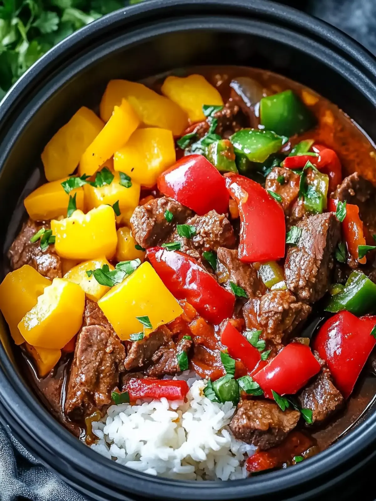 Savory Slow Cooker Pepper Steak: Easy Comfort Food Bliss 5 Savory Slow Cooker Pepper Steak: Effortless Comfort Food Delight