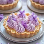 Mini Lemon Tart with Lilac Meringue: Your Springtime Delight 2 Mini Lemon Tart with Lilac Meringue : Spring Dessert