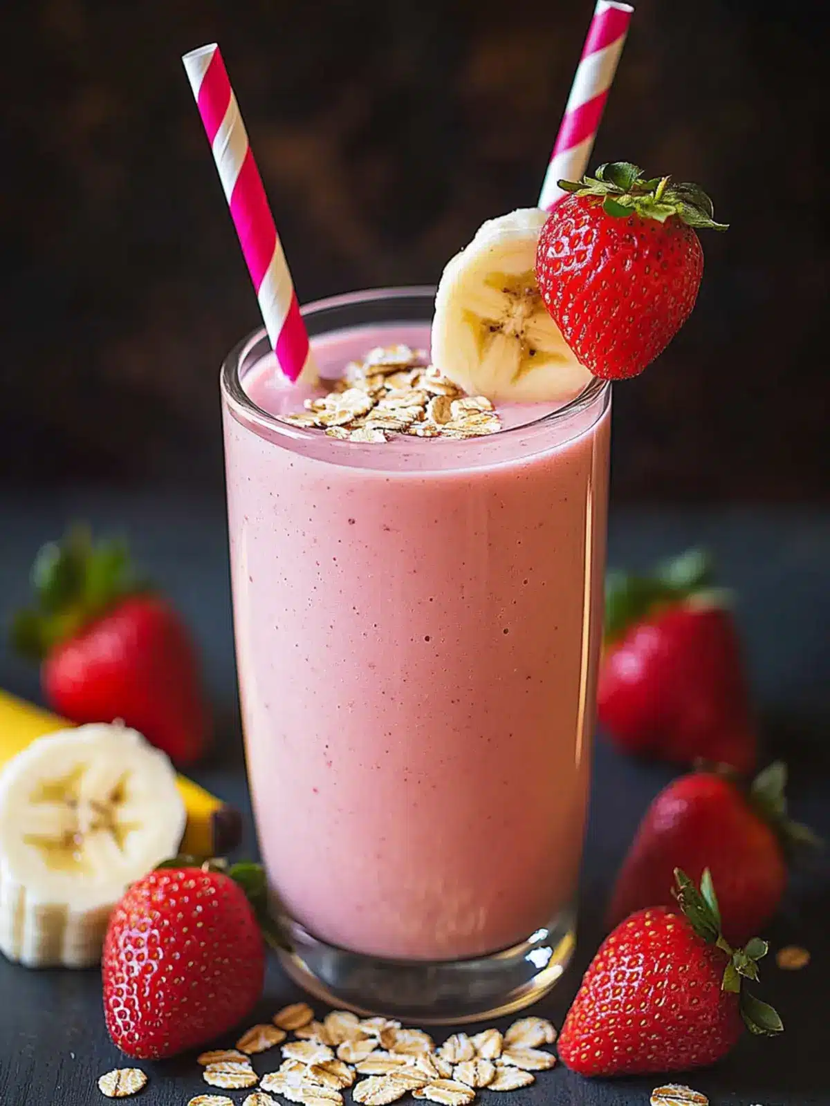 Strawberry Banana Oat Smoothie for a Creamy Morning Boost 5 Strawberry Banana Oat Smoothie