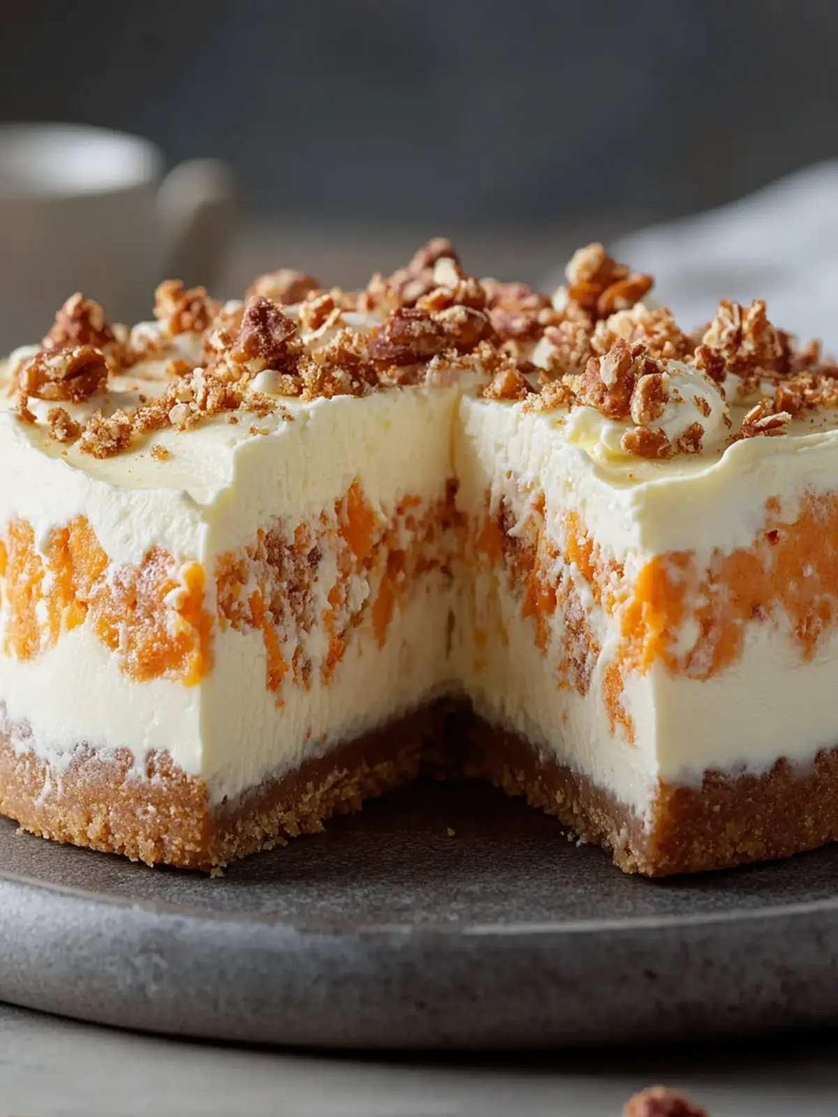 Carrot Cake Cheesecake with Creamy Topping for Sweet Moments 3 Carrot Cake Cheesecake with Creamy Topping
