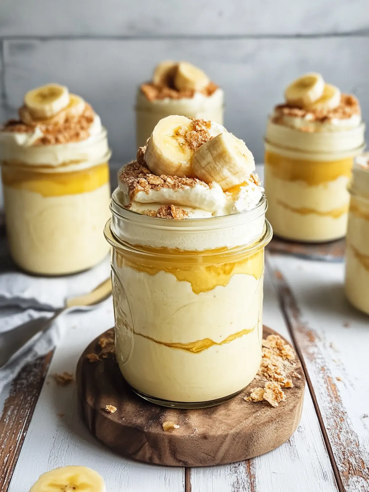 Banana Pudding Jars: Effortless No-Bake Delight for Everyone 2 Banana Pudding Jars