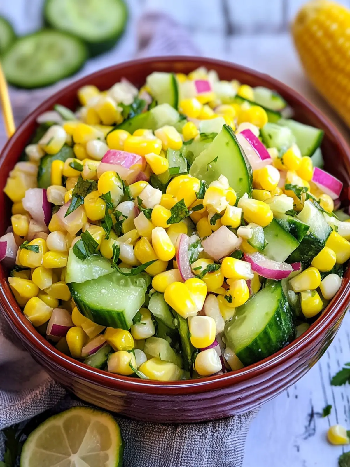 Cucumber Corn Salad: A Zesty 15-Minute Summer Treat 2 Cucumber Corn Salad