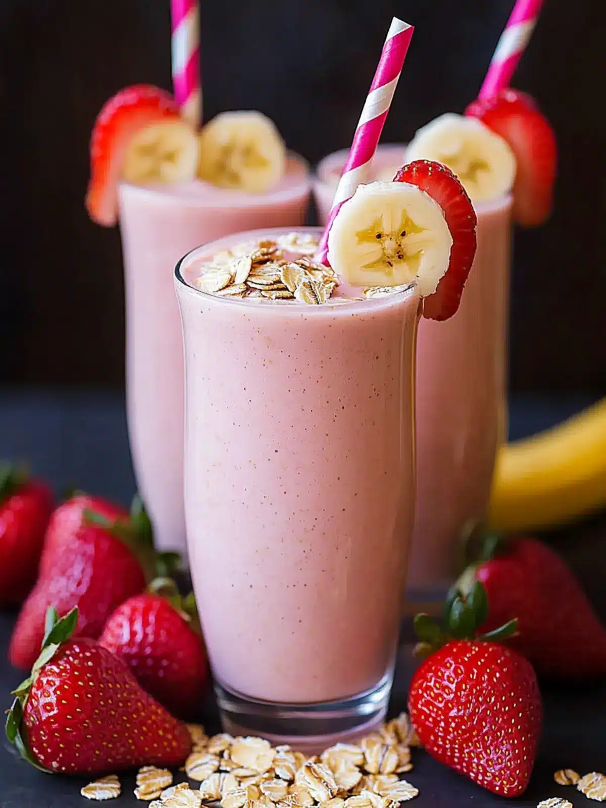 Strawberry Banana Oat Smoothie for a Creamy Morning Boost 2 Strawberry Banana Oat Smoothie