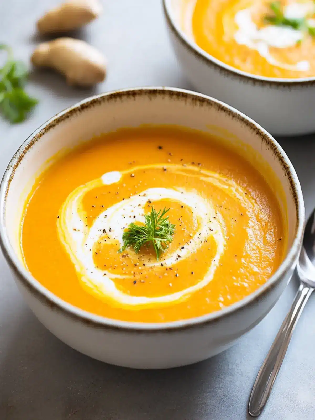 Comforting Creamy Carrot and Ginger Soup That's Dairy-Free 5 Creamy Carrot and Ginger Soup (Dairy-Free)