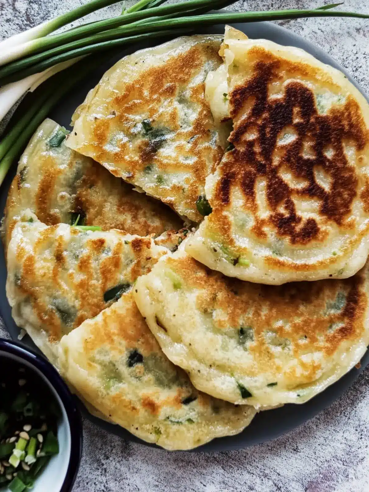 Crispy Authentic Chinese Scallion Pancakes You’ll Love! 2 Authentic Chinese Scallion Pancake