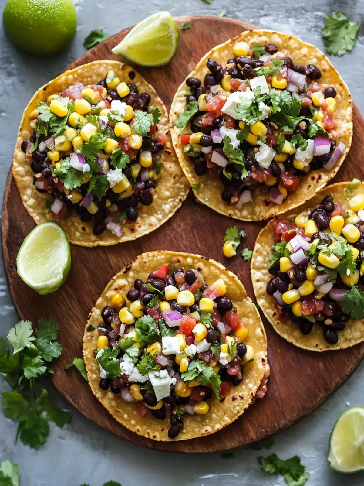 Savor Crispy Black Bean Tostadas with Mexican Corn Salsa 5 Black Bean Tostadas with Mexican Corn Salsa