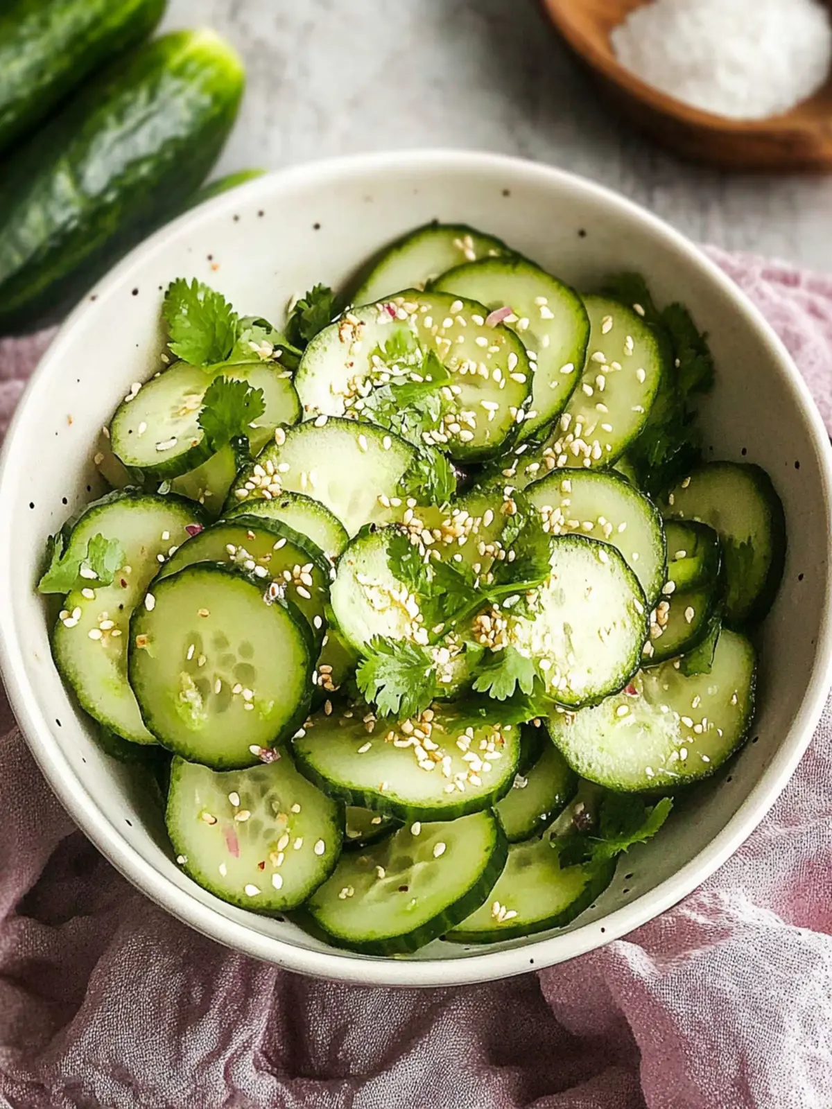 Quick & Crunchy Easy 5-Minute Asian Cucumber Salad Delight 2 Easy 5 Minute Asian Cucumber Salad