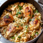 One-Pot Garlic Parmesan Chicken and Rice in Just 40 Minutes 7 Garlic Parmesan Chicken and Rice (One Pot, 40 Minutes)