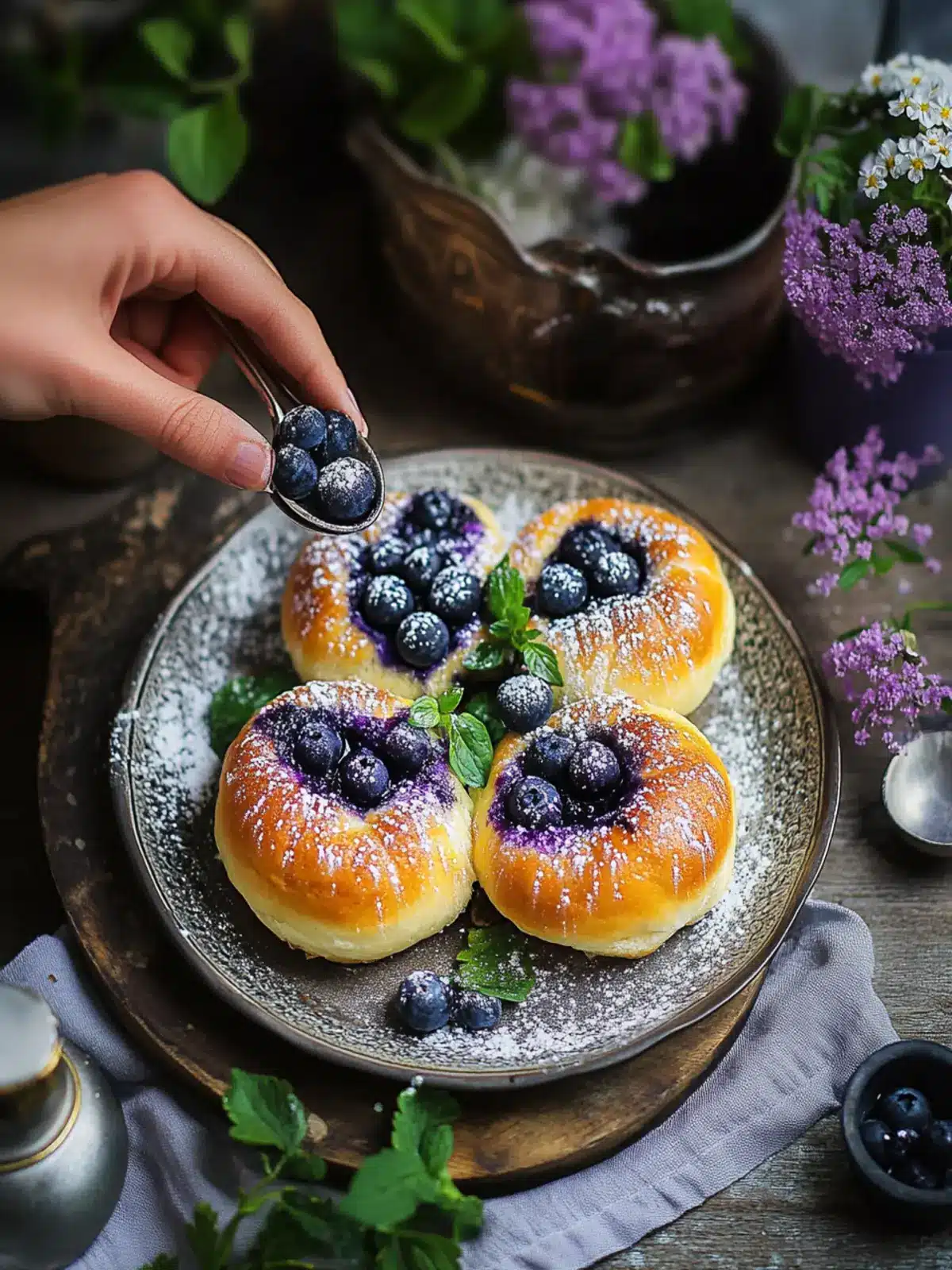 Wild Blueberry Ricotta Sweet Buns: Delight in Vatrushka Magic 5 Wild Blueberry Ricotta Sweet Buns: Slavic-Inspired Vatruschka Buns