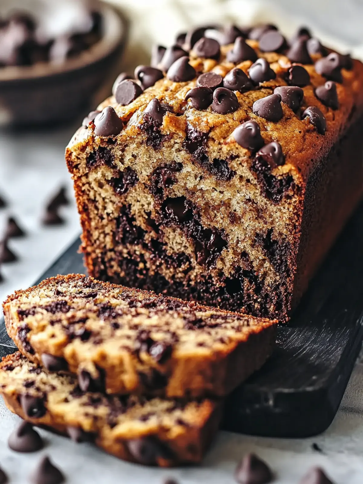 Decadent Moist Chocolate Chip Banana Bread Made with Love Today 3 Decadent Moist Chocolate Chip Banana Bread Made with Love