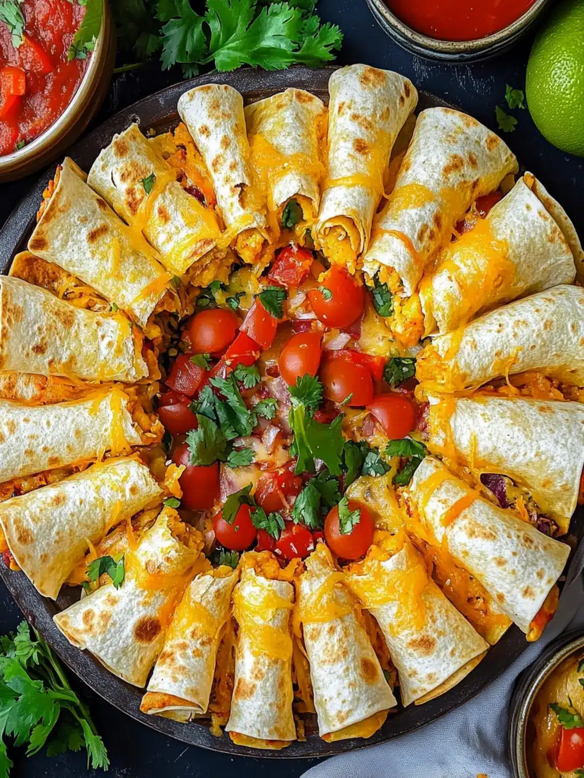 Blooming Quesadilla Ring: Fun, Flavorful Party Pleaser 5 Blooming Quesadilla Ring