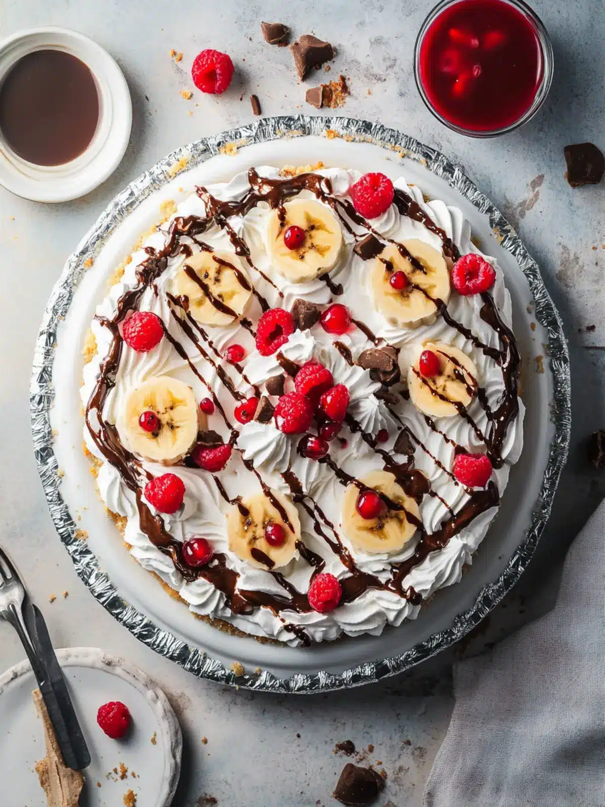 No-Bake Banana Split Pie: Your Ultimate Cool Dessert Treat 2 No-Bake Banana Split Pie