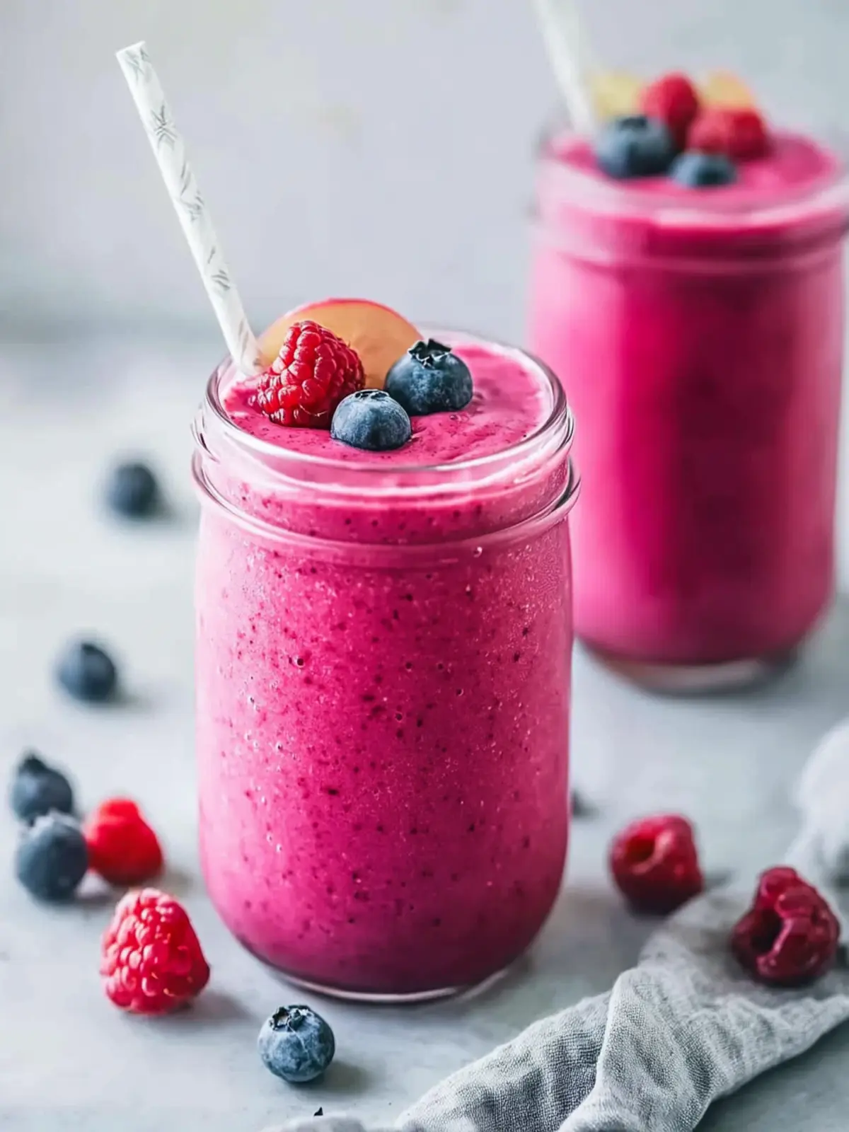 Berry White Bean Smoothie: A Creamy High-Protein Delight 2 Berry White Bean Smoothie (High-Protein)