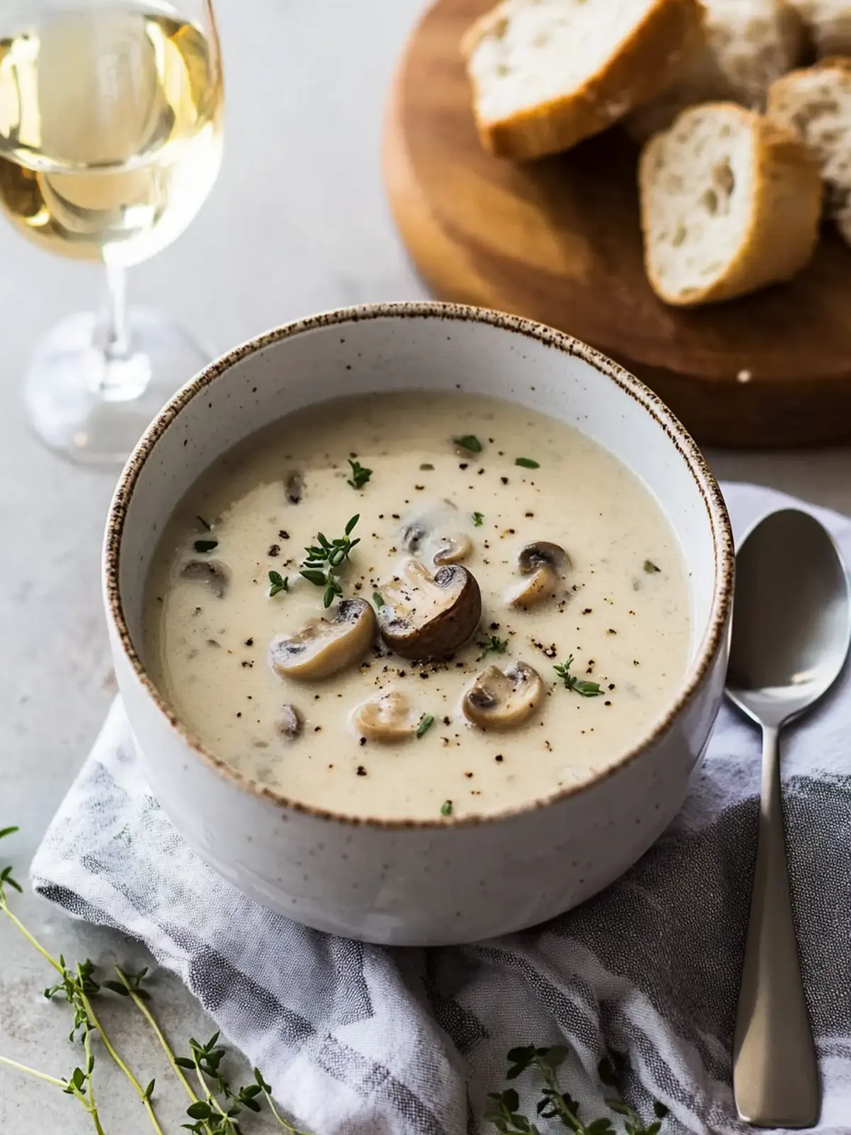 Classic Cream of Mushroom Soup That's Comfort in a Bowl 5 Classic Cream of Mushroom Soup