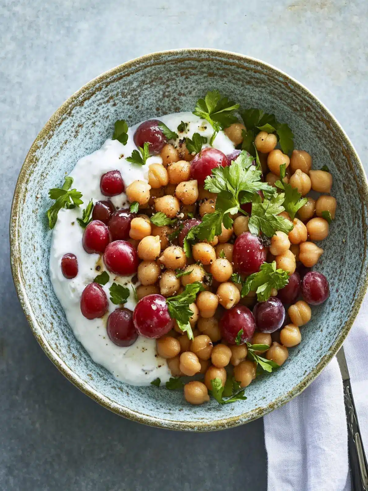 Spiced Chickpeas and Grapes with Yogurt for Vibrant Health 5 Spiced Chickpeas and Grapes with Yogurt