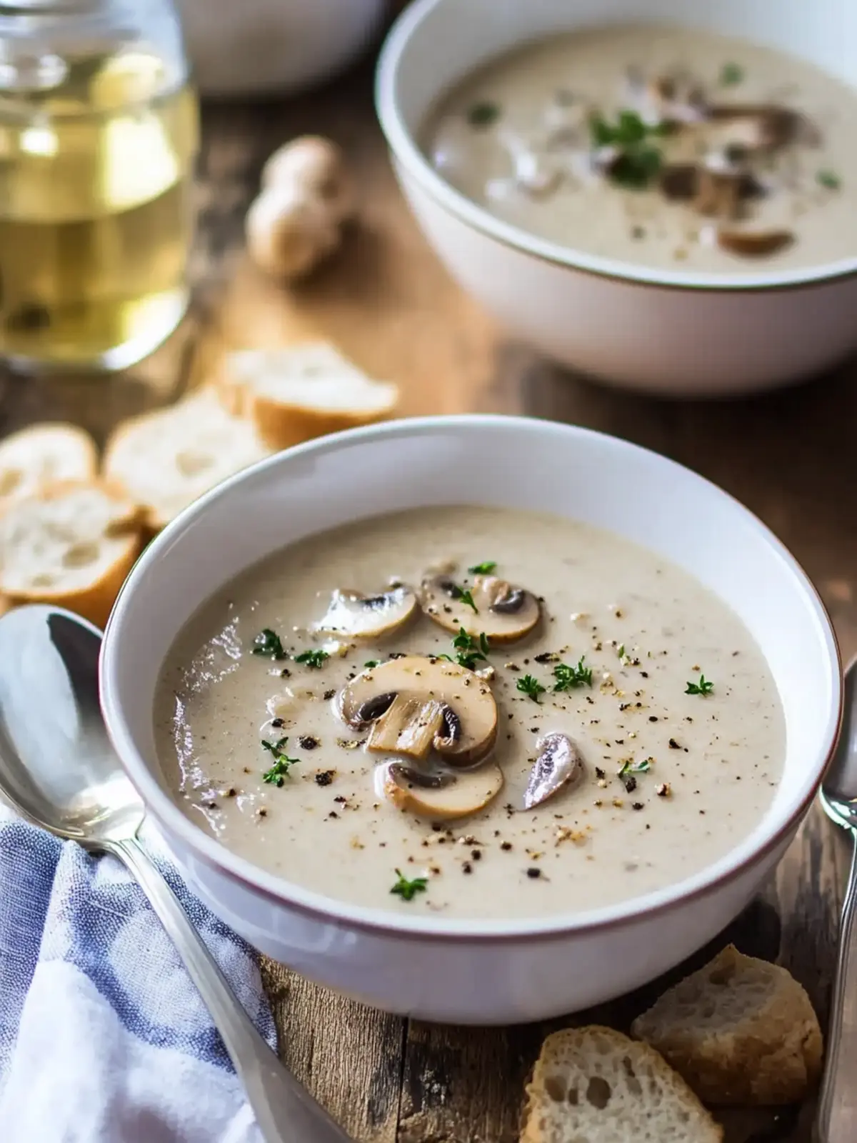 Classic Cream of Mushroom Soup That's Comfort in a Bowl 4 Classic Cream of Mushroom Soup
