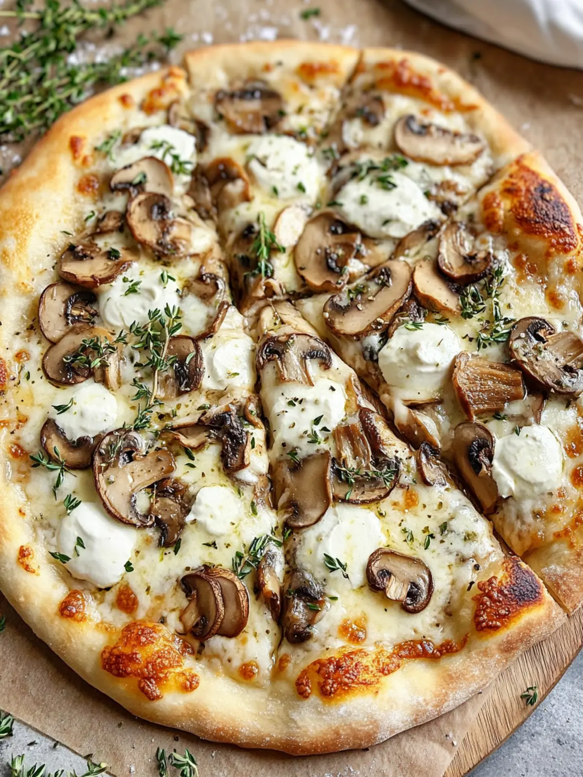Deliciously Cheesy White Mushroom Pizza for Easy Dinners 4 White Mushroom Pizza