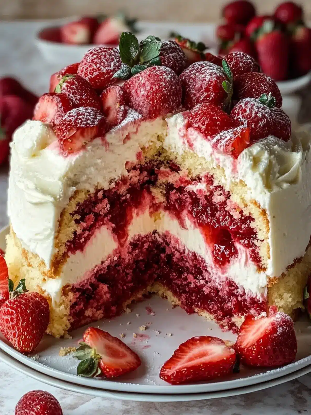 Mouthwatering Strawberry Earthquake Cake for Every Occasion 2 Strawberry Earthquake Cake