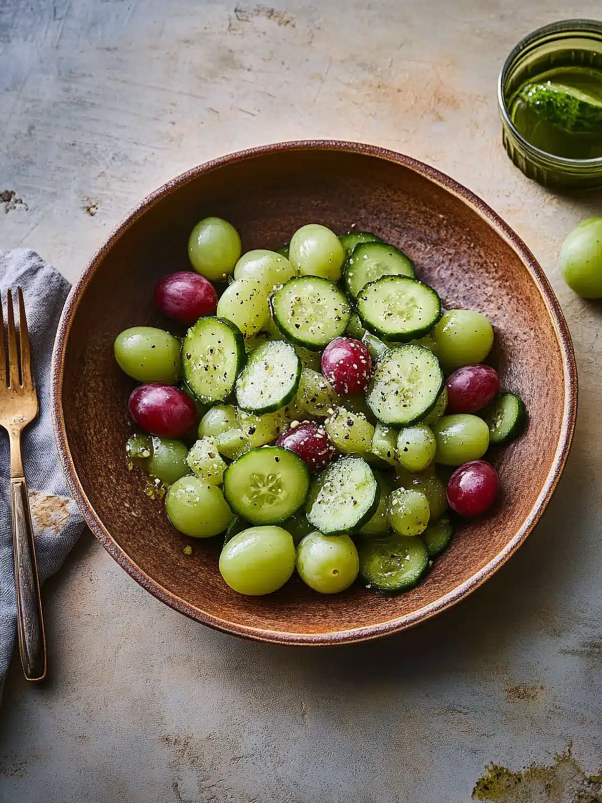 Dilled California Grape and Cucumber Salad: Refreshing Delight 2 Dilled California Grape and Cucumber Salad