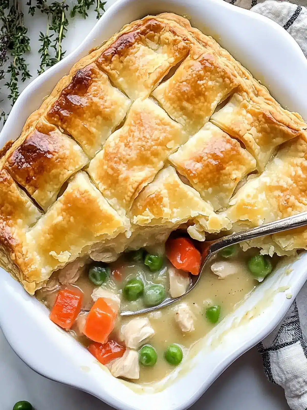 Comforting Chicken Pot Pie Casserole in Just 45 Minutes 4 Chicken Pot Pie Casserole