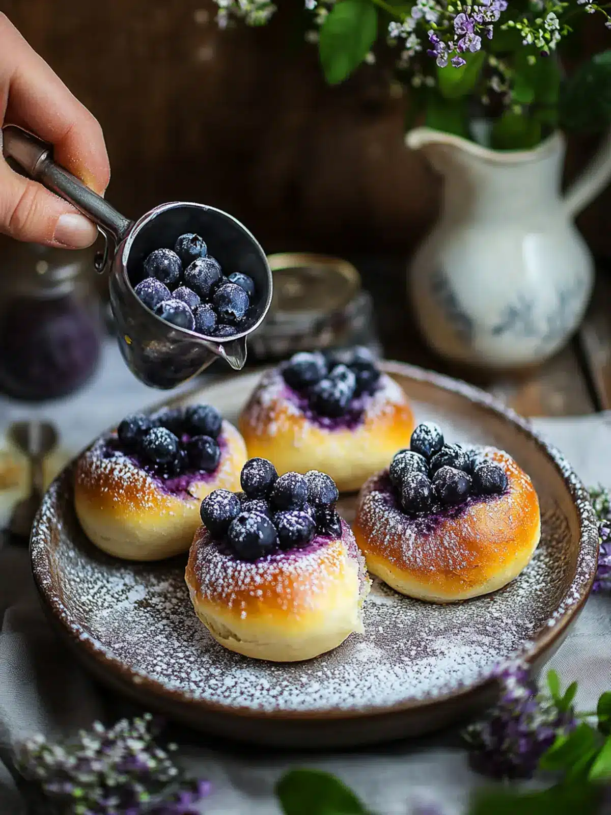 Wild Blueberry Ricotta Sweet Buns: Delight in Vatrushka Magic 4 Wild Blueberry Ricotta Sweet Buns: Slavic-Inspired Vatruschka Buns
