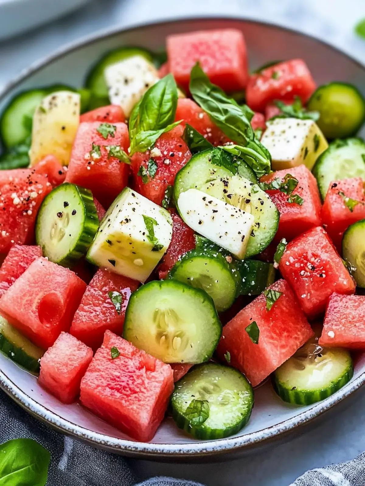 Zesty Watermelon Cucumber Salad Recipe for Refreshing Summer Bliss 4 Watermelon Cucumber Salad Recipe