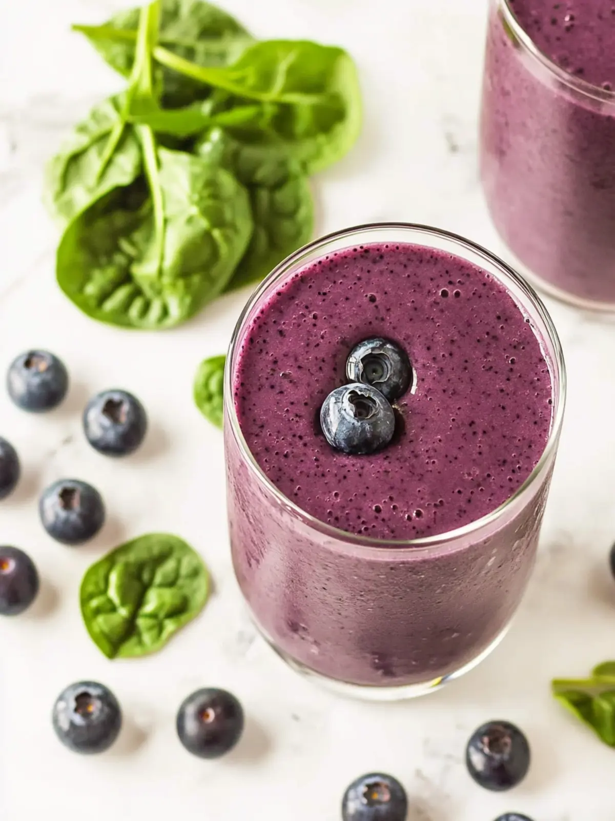 Blueberry Spinach Smoothie: Your 5-Minute Healthy Breakfast 2 Blueberry Spinach Smoothie