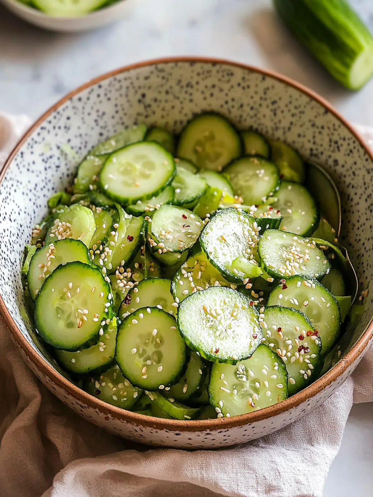 Quick & Crunchy Easy 5-Minute Asian Cucumber Salad Delight 3 Easy 5 Minute Asian Cucumber Salad