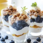 Lemon Yogurt Parfaits with Blueberries & Honey-Glazed Walnuts Delight 8 Lemon Yogurt Parfaits with Blueberries & Honey-Glazed Walnuts