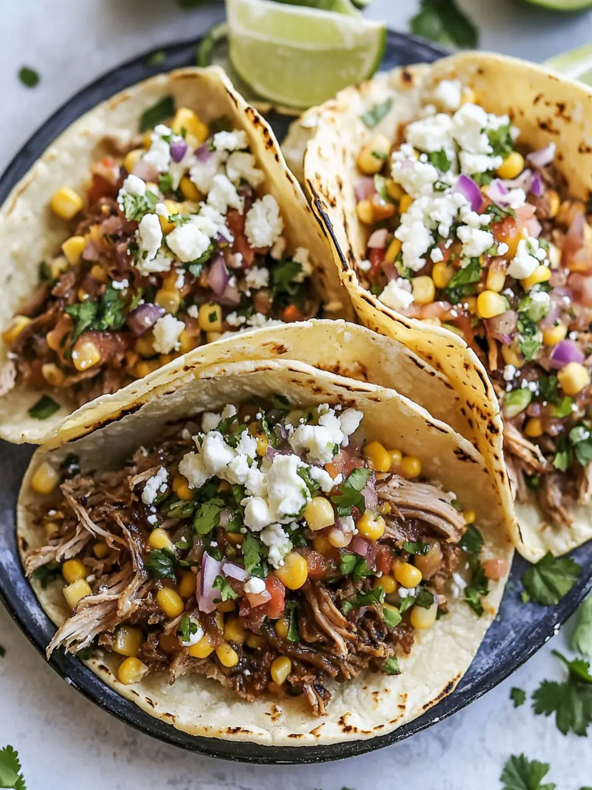 Slow Cooker Carnitas Tacos with Zesty Mexican Corn Salsa 4 Slow Cooker Carnitas Tacos with Mexican Corn Salsa