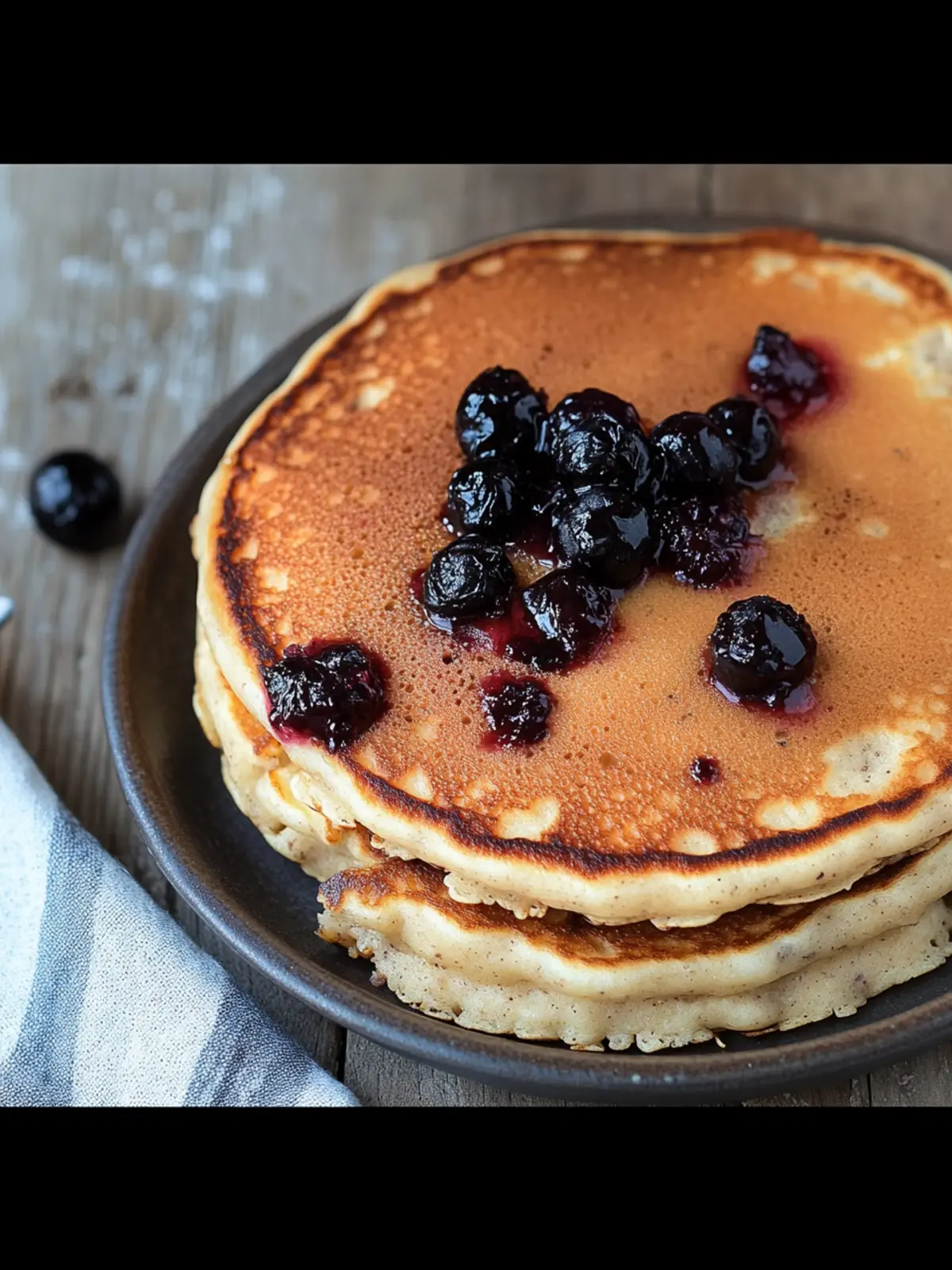 Wholesome Oatmeal Blackcurrant Pancakes for Brain Power 3 Oatmeal Blackcurrant Pancakes