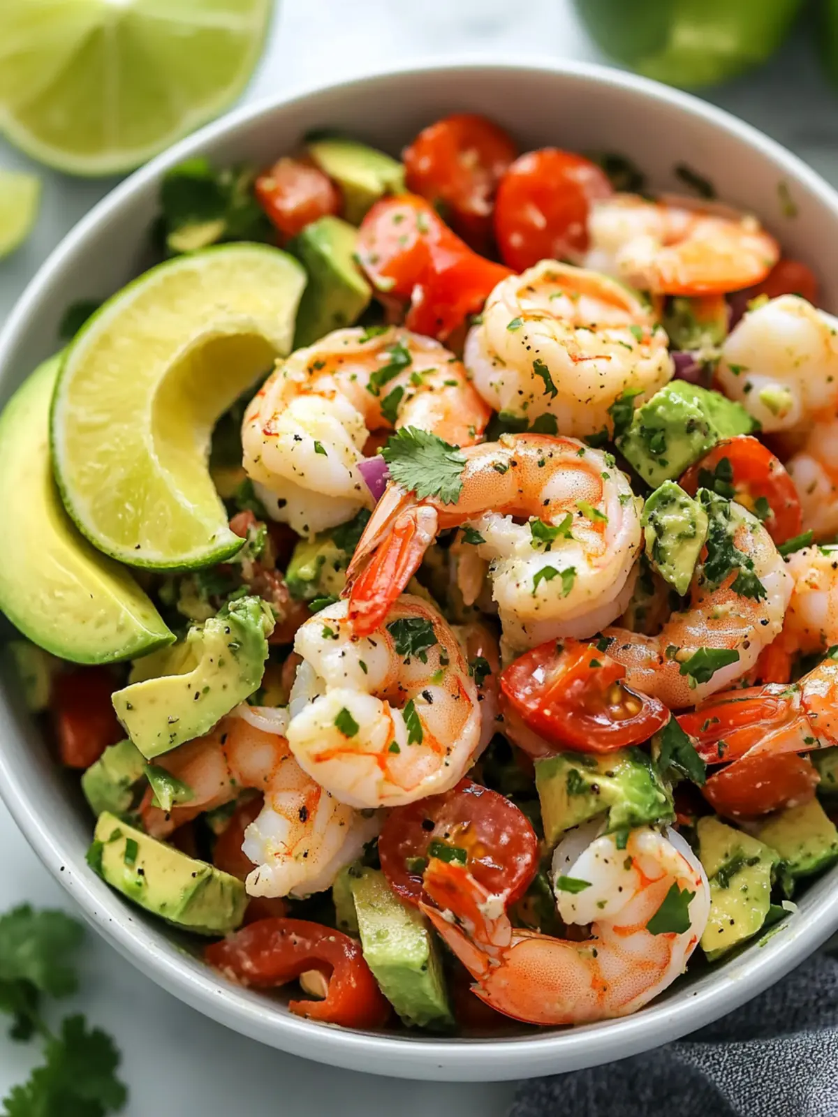 Refreshing Easy Cilantro Lime Shrimp & Avocado Salad Delight 3 Easy Cilantro Lime Shrimp & Avocado Salad