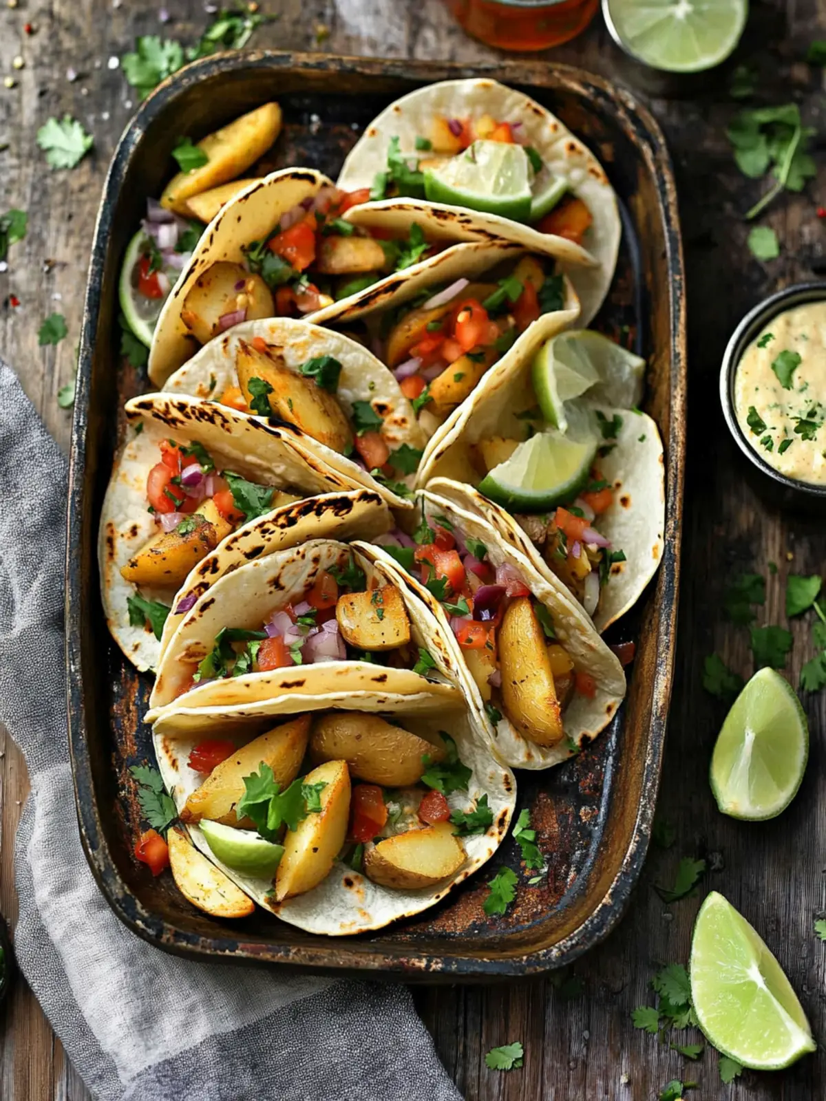 Crispy Potato Air Fryer Tacos: Game Day Made Delicious 4 Potato Air Fryer Tacos