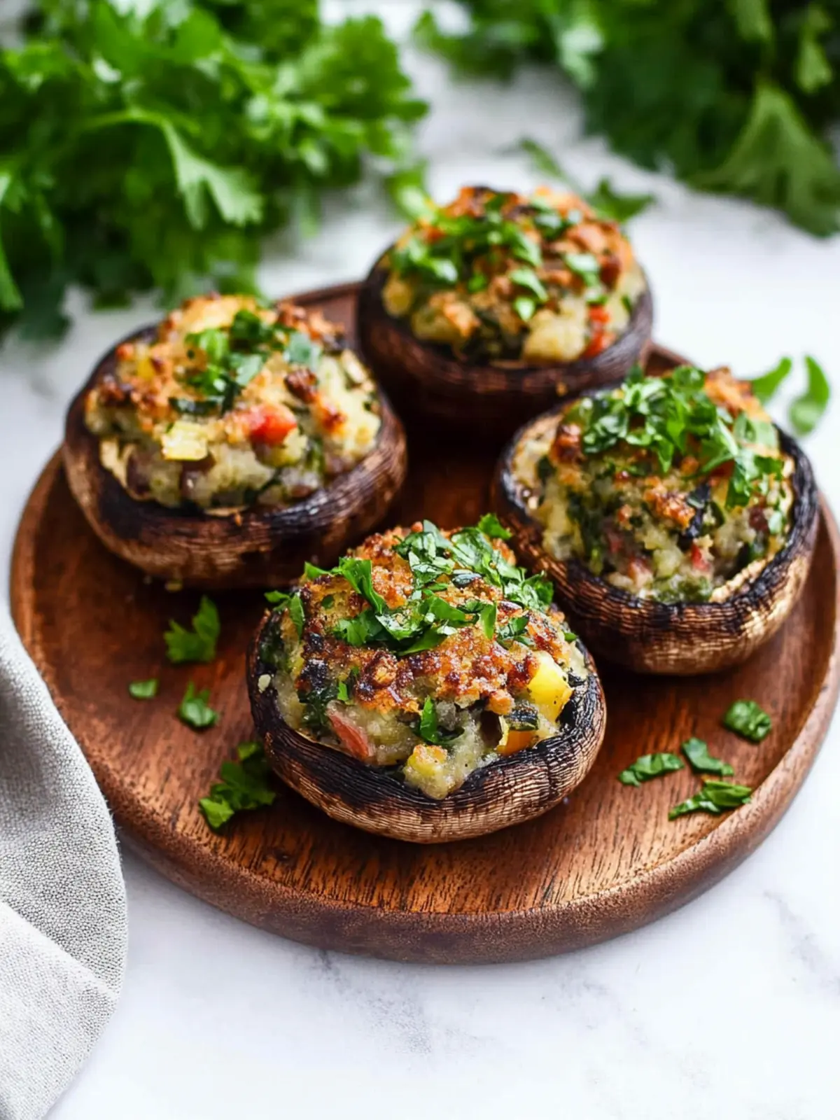 Delicious Vegan Stuffed Portobello Mushrooms for Any Occasion 4 Vegan Stuffed Portobello Mushrooms